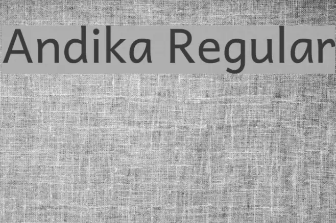 Andika Regular examples