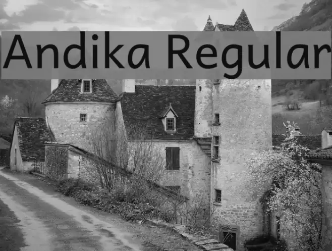 Andika Regular examples