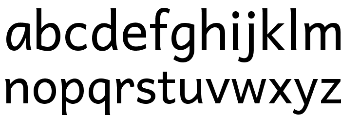 Andika Regular Font LOWERCASE