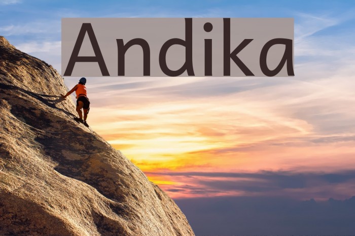 Andika Font examples