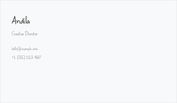 Andila Business Card