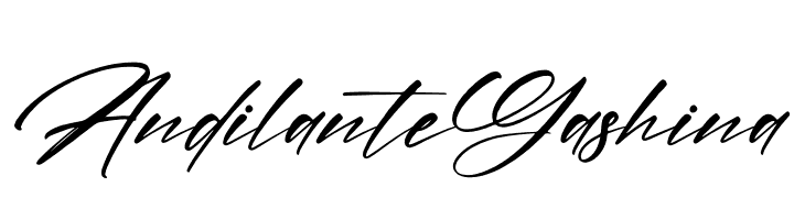 Andilante Gashina  Frei Schriftart Herunterladen