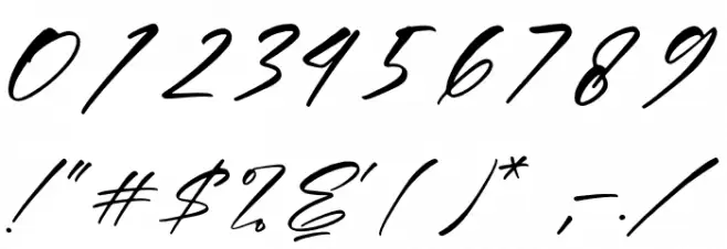 Andilante Gashina Font OTHER CHARS