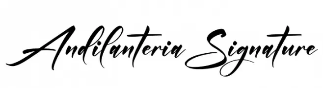 Andilanteria Signature  Descarca Fonturi Gratis