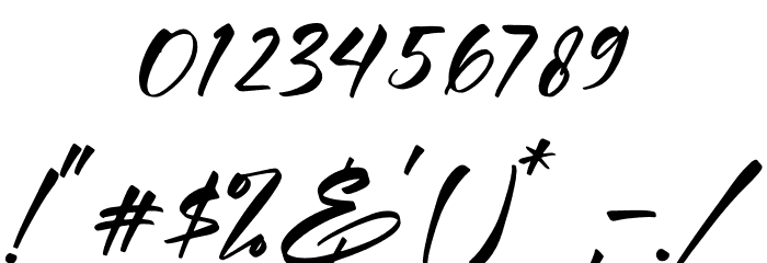 Andilanteria Signature Font OTHER CHARS