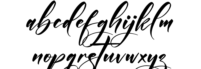 Andilanteria Signature Font LOWERCASE