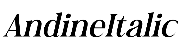 Andine Italic  font caratteri gratis