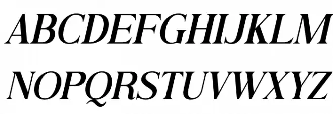 Andine Italic Schriftart Groß