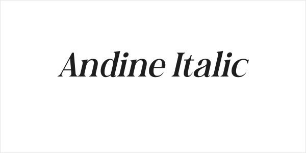 Andine Italic Logo