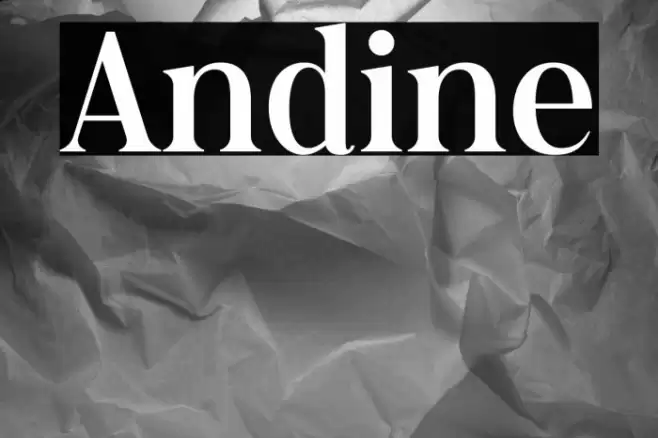 Andine Font examples