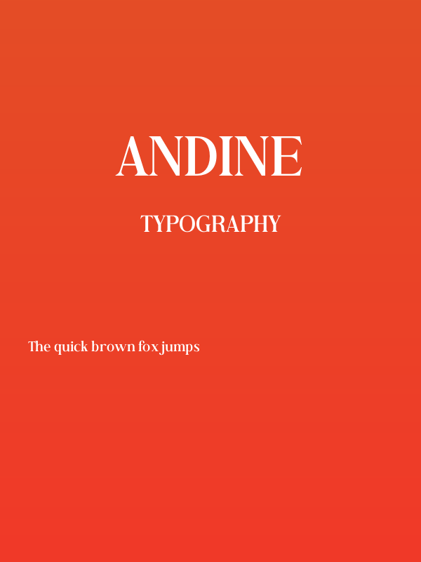 Andine Poster