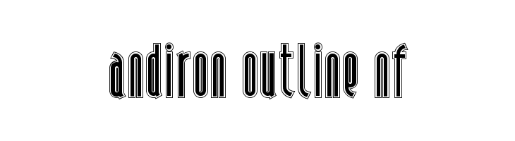 Andiron Outline NF  नि: शुल्क फ़ॉन्ट्स डाउनलोड