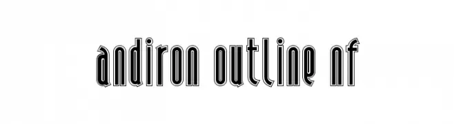 Andiron Outline NF  フリーフォントのダウンロード