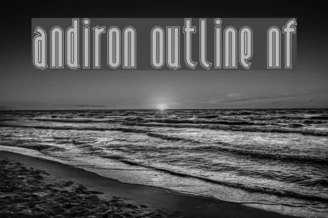 Andiron Outline NF फ़ॉन्ट examples