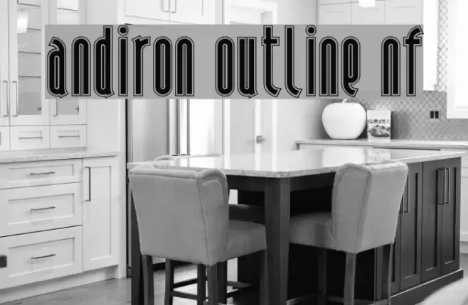 Andiron Outline NF फ़ॉन्ट examples