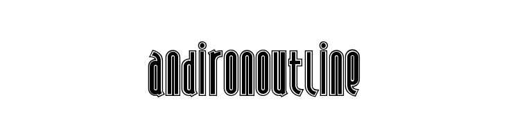 AndironOutline  font caratteri gratis