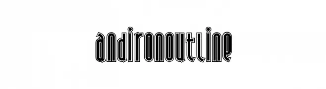 AndironOutline  नि: शुल्क फ़ॉन्ट्स डाउनलोड