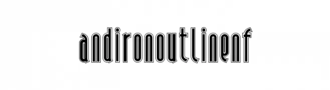 AndironOutlineNF  フリーフォントのダウンロード