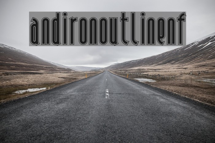 AndironOutlineNF Font examples