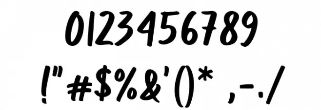 Anditya Font OTHER CHARS