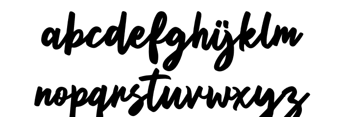 Anditya Font LOWERCASE