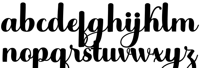 Andmesh Font LOWERCASE