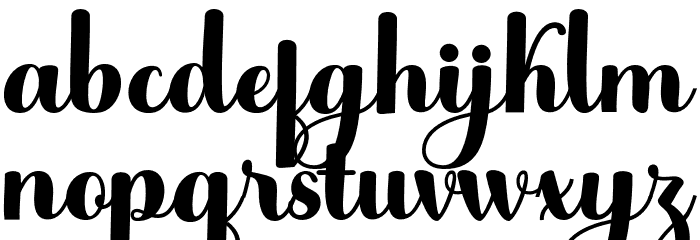 Andmesh Font LOWERCASE