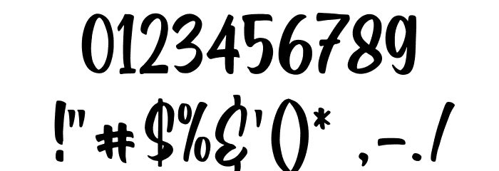 Andoly Cokie Regular Font OTHER CHARS
