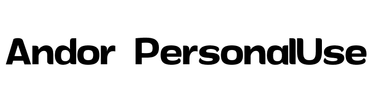 Andor PersonalUse  les polices de caractères gratuit tlcharger