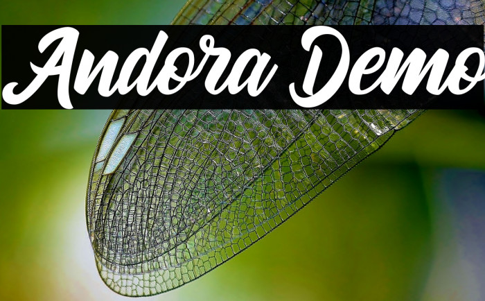 Andora Demo Font examples