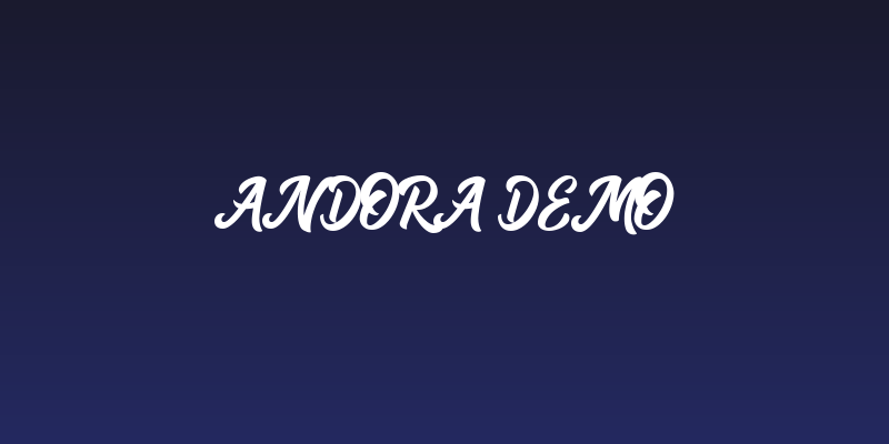 Andora Demo Social Header