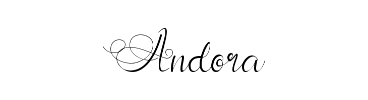 Andora  フリーフォントのダウンロード