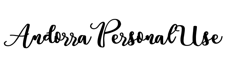 Andorra Personal Use  नि: शुल्क फ़ॉन्ट्स डाउनलोड
