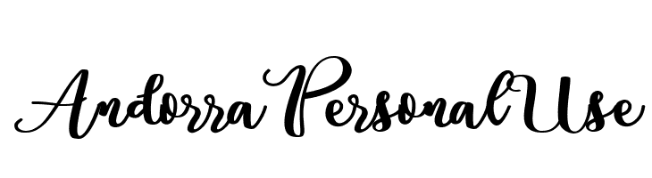 Andorra Personal Use Font