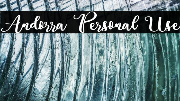 Andorra Personal Use Font examples