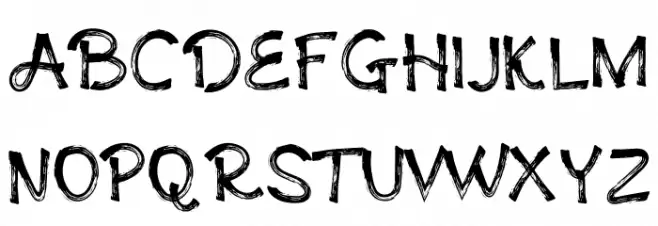 Andovine フォント 大文字