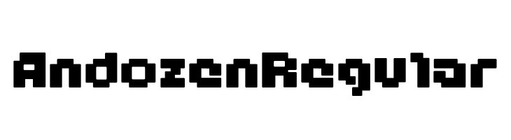 Andozen Regular  baixar fontes gratis