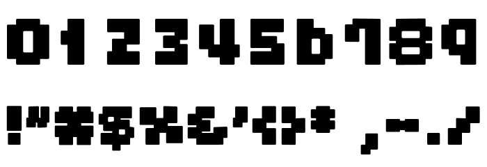 Andozen Regular Шрифта ДРУГИЕ символов