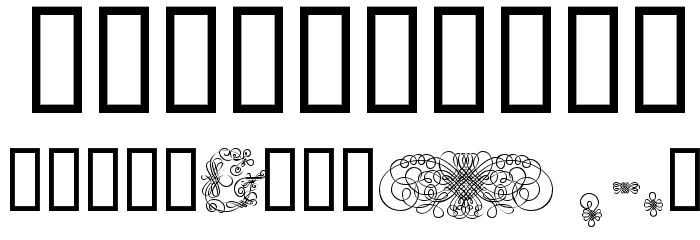 Andrade Swash Font OTHER CHARS