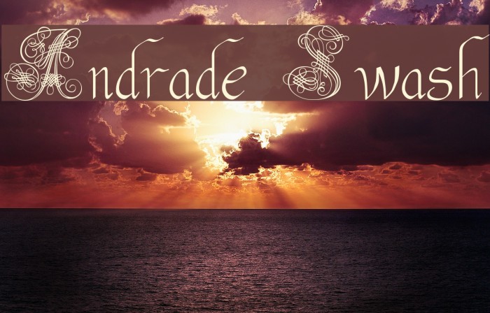 Andrade Swash Font examples