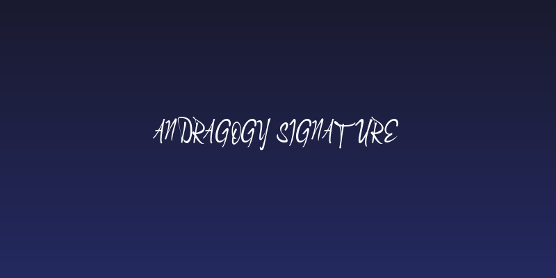 Andragogy Signature Social Header