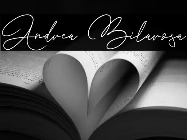 Andrea Bilarosa Font examples