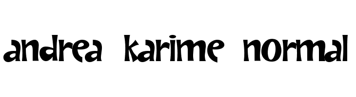 Andrea Karime Normal Fonte
