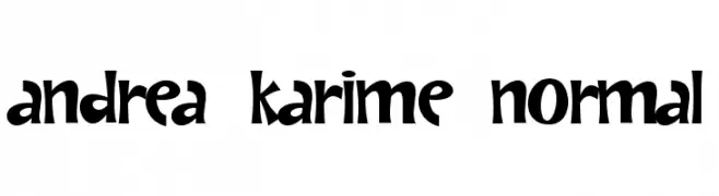 Andrea Karime Normal  Fuentes Gratis Descargar