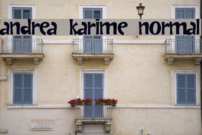 Andrea Karime Normal Font examples