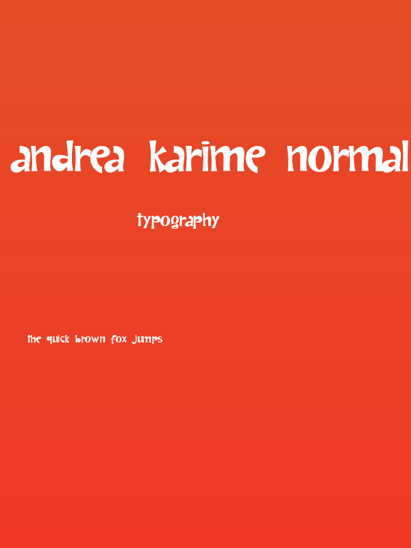 Andrea Karime Normal Poster