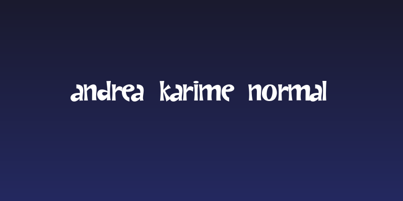 Andrea Karime Normal Social Header