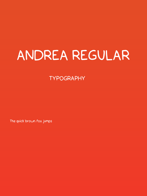 Andrea Regular Poster