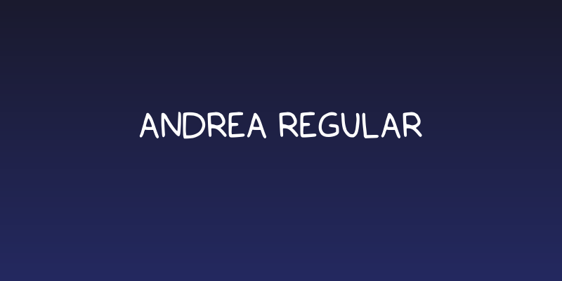 Andrea Regular Social Header