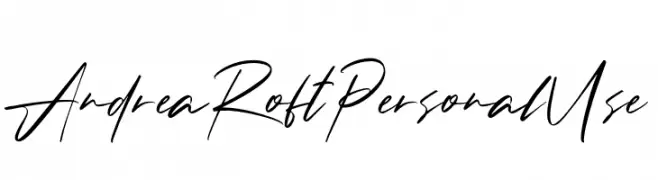 Andrea Roft Personal Use  Frei Schriftart Herunterladen